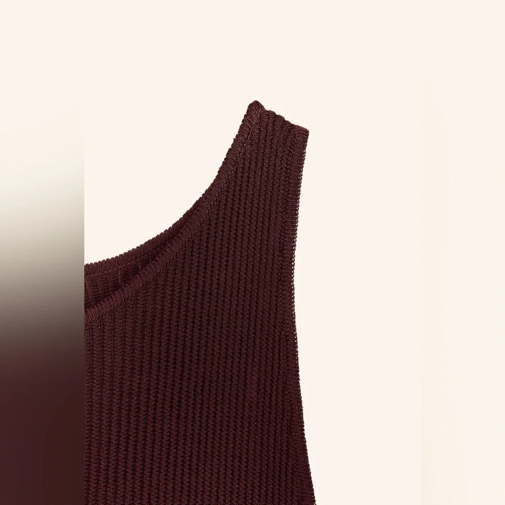Express Elegant Burgundy Sleeveless Dress NWOT - Picture 2 of 3